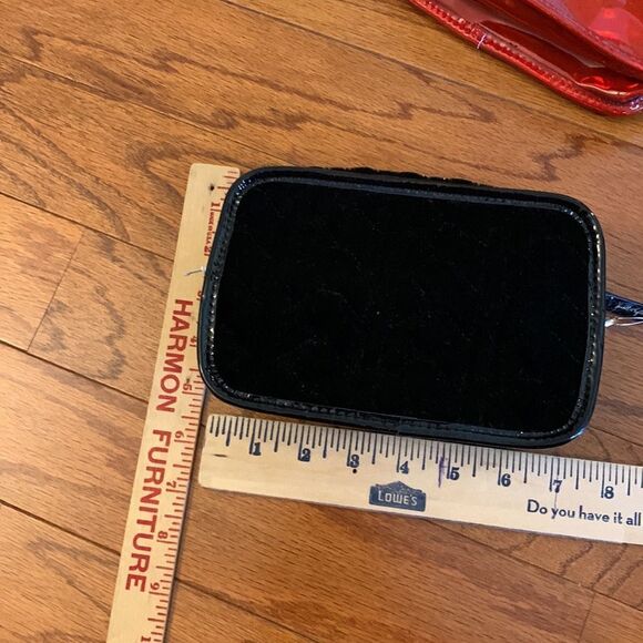 Kendall and Kylie black velvet and red shiny Crossbody and or make up bags. NWT - Picture 3 of 13